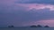 Timelapse of Seascape with Islands and Pink Sunset Cloudy Sky