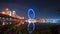 Timelapse of Singapore Flyer at night