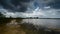 Timelapse of storm clouds over Sweet Bay Pond in Everglades National Park 4K.