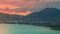 Timelapse Sunset at Chalong bay and Big Budhha in Phuket, Thailand