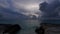Timelapse of sunset cloudscape from west coast of North Bimini, Bahamas 4K.