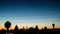 Timelapse sunset in Los Angeles to reveal stars and air traffic