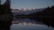 Timelapse of sunset on mt Cook at Lake Matheson