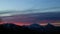 Timelapse of sunset in Pyrenees, France
