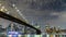 Timelapse of Sunset view of Brooklyn Bridge in New York City