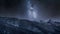 Timelapse of Tatra Mountains with milky way and falling stars