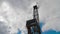 Timelapse top oil gas drilling rig