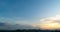 Timelapse of very light clouds during sunset time