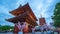 Timelapse video of people are traveling at Sensoji Temple in Tokyo, Japan, timelapse 4K