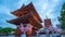 Timelapse video of Sensoji Temple day to night time lapse in Tokyo city, Japan