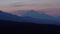 Timelapse video. Sunrise over volcano in Kamchatka, Russia.