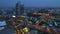 Timelapse view of Bangkok city scape at sunset