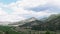 Timelapse of a vineyard in the mountains.