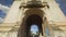 Timelapse walking through Patuxai Arch of Triumph