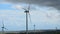 Timelapse of wind turbine propellers rotating, innovation for energy generation