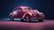 Timeless Automotive Retro Car on Solid Background