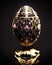 Timeless Beauty. A Faberge Egg of Pure Gold with Rich and Colorful Details. Generative AI