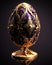 Timeless Beauty. A Faberge Egg of Pure Gold with Rich and Colorful Details. Generative AI