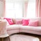 Timeless Beauty: Pink Themed Room with Clean and Elegant Interior Aesthetics