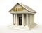 Timeless Elegance: Antique Style Bank Building - 3D Illustration