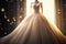 Timeless Elegance Exquisite Wedding and Prom Dresses on Display. created with Generative AI