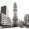 Timeless Elegance: Historic Clock Tower in Black and White