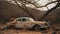 Timeless Elegance: A Rustic Car In Nature\\\'s Embrace