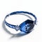 Timeless Grace: Blue Teardrop Bangle With Cubist Faceting