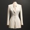 Timeless Grace: Hyper Realistic 3d Render Of White Suit Dress