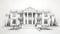 Timeless Greek Revival Luxury Villa: A Precise And Lifelike Pencil Sketch