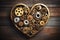 Timeless Love: Gears, Cogs, and Passions Intertwined. Generative AI