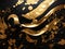 Timeless Opulence: Ebony & Gold Abstract Background for Luxurious Decor