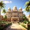 Timeless Splendor: 3D Illustration of an Old Egyptian Building