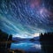 Timeless Travel - Light trails of stars showcasing Earth's rotation