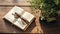 Timeless wisdom eyeglasses resting on a well-read book