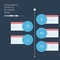 Timeline circle infographics template. Menu