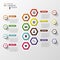 Timeline infographics. Hexagonal design template. Vector