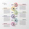 Timeline infographics. Hexagonal design template. Vector