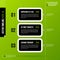 Timeline template on fresh green background