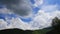 Timelpase of cumulo nimbus clouds in Pyrenees, France