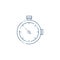 Timer chronometer line style icon