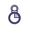 Timer chronometer line style icon