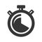Timer Clock Icon on White Background. Vector