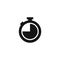 Timer flat icon on white background for concept design. Vector isolated