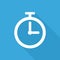 Timer icon, modern minimal flat design style. Stopwatch symbol, vector illustration