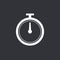 Timer icon, modern minimal flat design style. Stopwatch symbol, vector illustration