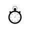 Timer icon. Sign og clock. Start or stop time. Timeout. Old timer. Counter. Flat design. EPS 10