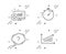 Timer, Medical analytics and Question mark icons set. Chart sign. Vector