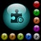 Timer plugin icons in color illuminated glass buttons