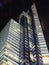 Times square building at night